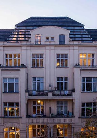 Außenansicht des Hotel Art Nouveau in Berlin-Charlottenburg